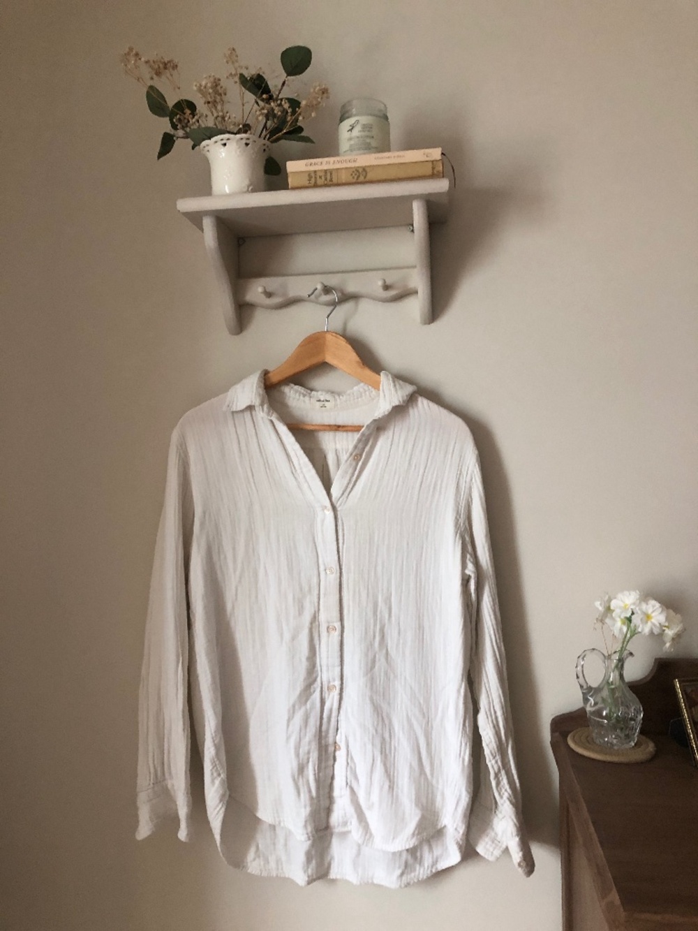 Wilfred Free - White Button-Down Shirt - Size 2XS